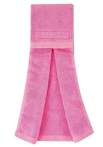 TUYUU Cotton Football Towels Youth Softball Pitching Velcro Sweat - color: Pink