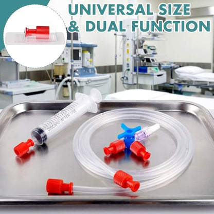 Novabright 20 Pcs Luer Stopper Red Closing Cones Individually Packaged for Male & Female Luer Connectors for Tubing and Fluid Control