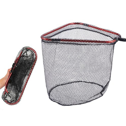 Aluminum Foldable Net Head Replacement Saltwater Fishing Tools Outdoor Landing Fishing 40cm / 60cm / 65cm - size: Large size 50X65cm