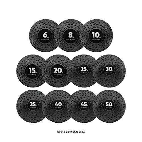 Champion Sports Rhino Fitness Slam Ball – Sand-Filled, Bounce-Resistant Ball for Strength & Conditioning, 6–50 lb - style: 40 Pound