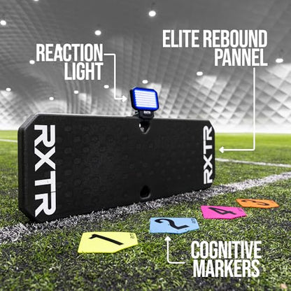 QuickPlay RXTR Pro Coach Soccer Rebounder Board & Smart Reaction Light
