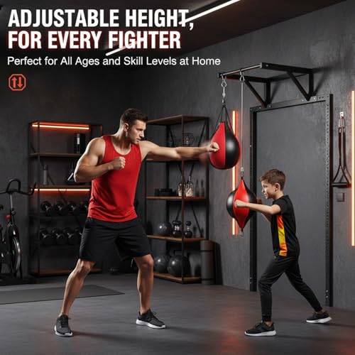 TARSHYRY Double End Bag Boxing Ball,PU Leather Double End Punching Bag Boxing Striking Improve Reflexes, Fast Speed Hanging Boxing Ball for Training, TARSHYRYzinw1pgkq0