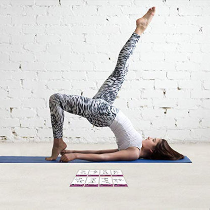 Pilates Workout Cards, Instructional Fitness Deck for Women & Men, Beginner Fitness Guide to Training Exercises at Home or Gym - style: Pilates