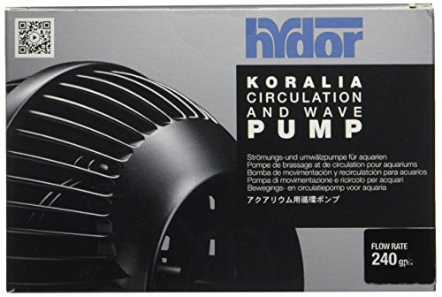 Hydor Koralia Nano Aquarium Circulation Pump, Includes Built-In Cable Protector, 240 GPH, Measures 2.4-Inches & is Ideal for Fresh or Salt Water Use - style: 240 gph