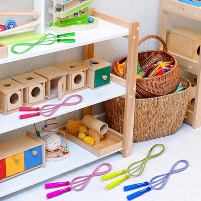 Honoson 100 Pcs Jump Ropes Bulk for Kids 7.8ft Adjustable,Multicolor - color: Multicolor
