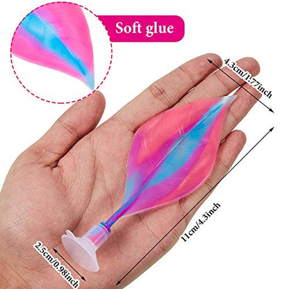 WILLBOND 2 Pcs Blue Pink Silicone Betta Fish Bed Leaf Hammock Betta Fish Tank Accessories Decorations for Aquarium Ornaments, Practical Resting Spot, Comfortable and Safe