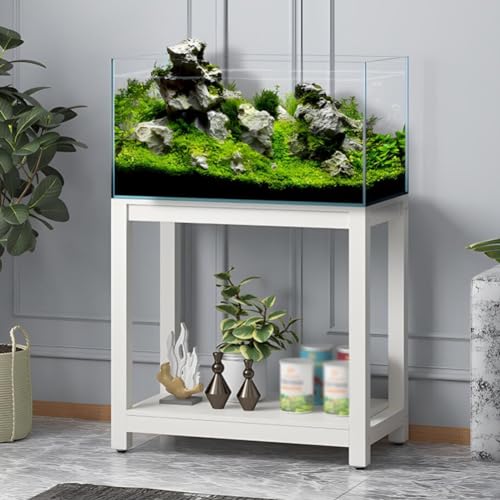 Fish Tank Stand,2-Tier Metal Fish Stand Cabinet Rack - Heavy-Duty Load-Bearing Shelf for Home Storage, Bracket Organizer for Aquarium Supplies, Durable and Stylish Design - size: 60x30x75cm