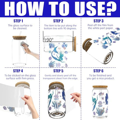UV DTF Cup Wrap Transfer Stickers Rub On Transfers 4 Sheets Art Guru Tumblers Water Bottles Mugs Glasses Cups - style: Art Guru