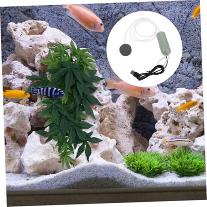 POPETPOP Portable USB Air Pump for Fish Tank Quiet Oxygenation Pump for Aquariums Compact Lightweight Design for Aquatic Plants and Fish Tanks Low Noise Operation