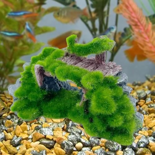 Aquarium Figurine Arch Rockery Decoration Resin Cave Bridge Ornaments Realistic Design Suitable for Fish Tank Reptile Tank Micro Landscape Garden, Bridge