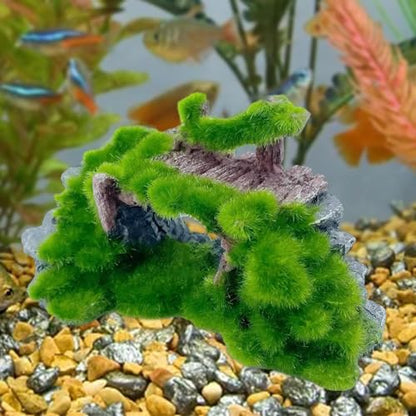 Aquarium Figurine Arch Rockery Decoration Resin Cave Bridge Ornaments Realistic Design Suitable for Fish Tank Reptile Tank Micro Landscape Garden, Bridge