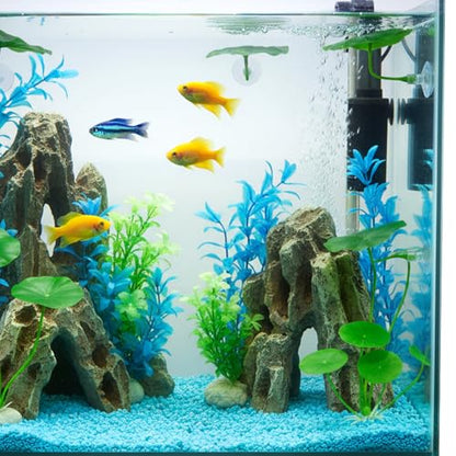 3 Pcs Betta Fish Leaf Hammock, Betta Fish Practical Resting Spot Bettas Suction Cup Tank Decor Green Hammock Plant Leaf Pad Fishes Breeding Resting Bed for Fishes Aquarium Decoration Ornaments