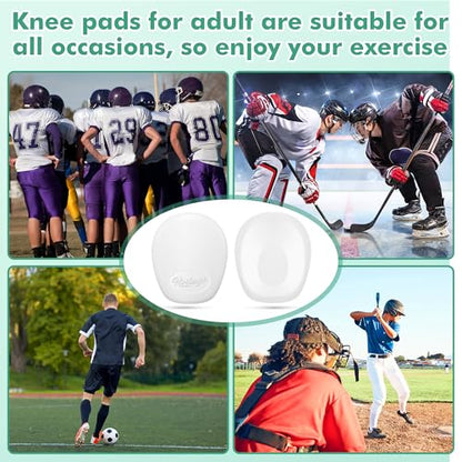 HooLing 4 Pcs Football Knee Pads, Ultra Light Skill Positions,Adult - size: Adult