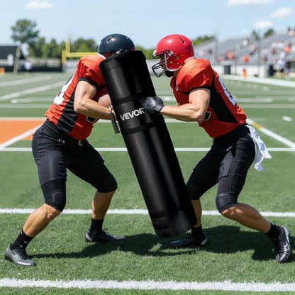 VEVOR Football Tackling Dummy, 48 in Blocking Pad Equipment for Practice, Heavy Duty Tackle Dummies with Handles, Great for Contact Drills, Kickboxing, Martial Arts, Sports Training, 1PCS (UNFILLED)