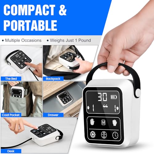 Hand Rehabilitation Robot Gloves, 3rd Generation Portable USB Chargeable Hand Stroke Recovery Equipment, 4 Modes & 9 Strength Levels Robot Hand Gloves For Hemiplegia Hand Therapy, Left Hand L