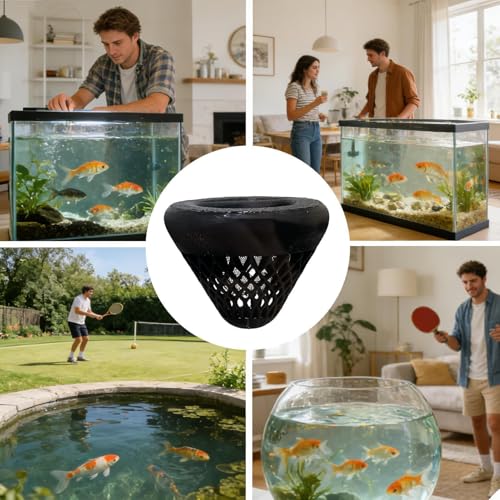 Aquarium Plant Holder - Floating Plant Cup | Cone-Shaped Fish Tank Floating Plants Holder for Aquatic Plants, Freshwater Aquarium and Terrarium Setup, Home, Office, Living Room, Bedroom, Apartment