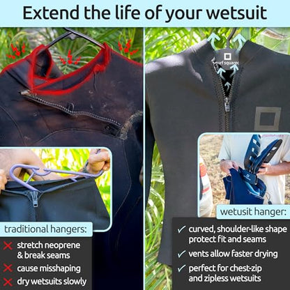 Wetsuit Hanger Drying - Foldable Vented Quick Dry Suit Hanger