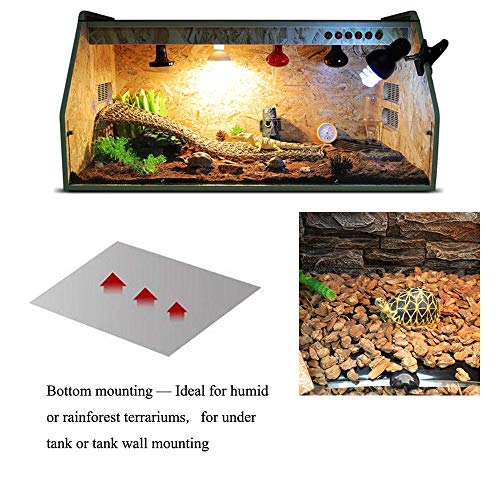 KABASI Reptile Heating Pad, 20W 16.5x11 inch Waterproof Reptile Heat Pad Under Tank Terrarium with Temperature Control, Safety Adjustable Reptile Heat Mat for Turtle, Tortoise, Snakes, Lizard, Gecko - color: 20W-16.5x11 in