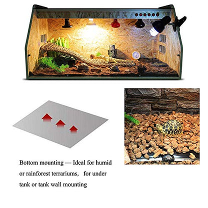 KABASI Reptile Heating Pad, 20W 16.5x11 inch Waterproof Reptile Heat Pad Under Tank Terrarium with Temperature Control, Safety Adjustable Reptile Heat Mat for Turtle, Tortoise, Snakes, Lizard, Gecko - color: 20W-16.5x11 in