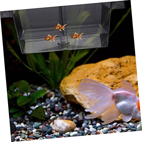 Abaodam 1pc Aquarium Breeding Box Suction Cup Isolation Container for Fish Durable Acclimation Case for Separating Enhances Survival Rate Aquariums