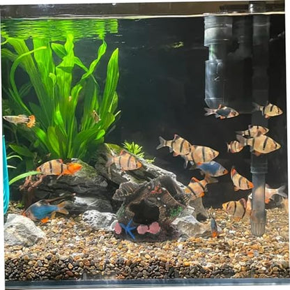 Fish Tank Hideout Broken Barrel Aquarium Hideout Resin Shipwreck Theme Fish Tank Cave for Aquarium Landscaping Decor.
