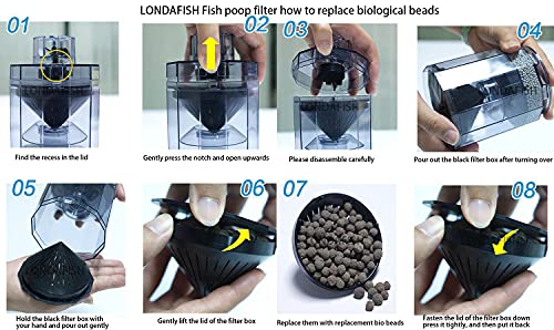 Aquarium Fish Stool Suction Collector Fish Tank Filter Accessories Fish Poop Cleaner Filters