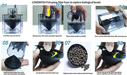 Aquarium Fish Stool Suction Collector Fish Tank Filter Accessories Fish Poop Cleaner Filters