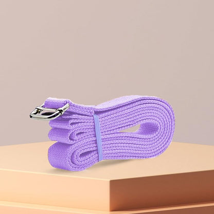 Professional Cotton Yoga Strap (2.5cm Width) – Thickened Non-Slip Stretching Belt for Yoga, Pilates, Rehab & Flexibility Training