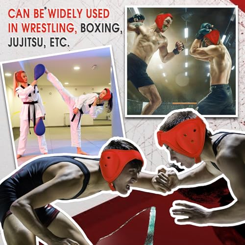 Tellegloww Wrestling Headgear for Kids, Youth - color: Orange, style: Classic Style