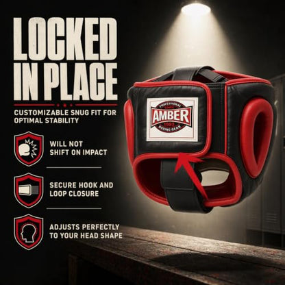 Amber Fight Gear Deluxe Headgear - size: Small