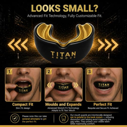 Mouth Guard Boxing, Dual-Layer Boil & Bite Mouthguard, Adult | Premium Dual-Layer | Case Included | Adult & Youth Custom-Fit Mouthpiece | Football, MMA, Hockey, Lacrosse, BJJ, Basketball - color: Gold, size: Adult Age 11+