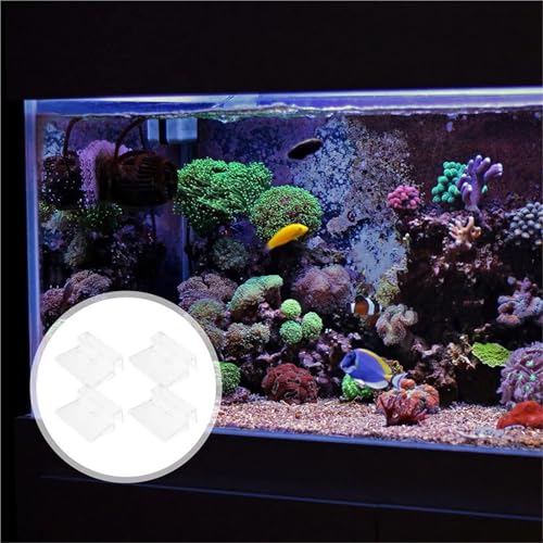 Aquarium lid Clips 12Pcs Aquarium Lid Holders Clear Acrylic Fish Tank Lid Clips Support Brackets for Rimless Glass Covers Fish Tank Clips