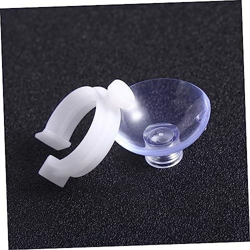Happyyami 20pcs Cup Clamps for Fish Tank Hose Clip Bracket Holder Easy to Install Aquatic Accessories for Aquariums Practical Design for Air Pump Tubes