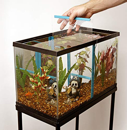 Penn-Plax Aqua Life Tank Divider - Super Size Aquarium Separator - Instantly Converts One Tank into Two, Easy Setup for Fish Breeding, Isolation, Aggression Control & Water Flow 11 3/8 x 17 1/2 Inches