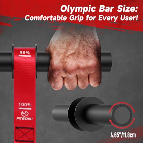 FitBeast Wrist Roller Forearm Exerciser and Forearm Strengthener - color: Red