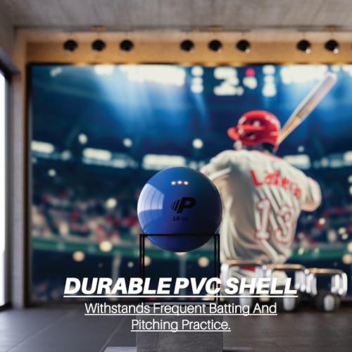 Premier Pitching Plyo Training Ball for Baseball and Softball | PVC shell plyo ball for warmups, arm care, command work, and throwing mechanics - size: 16oz