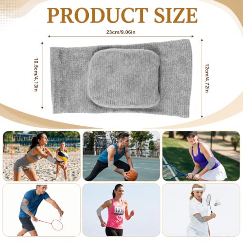 1Pair Arm Brace Pads, Elbow Protector with Thicken Sponge Pad Breathable - color: Gray
