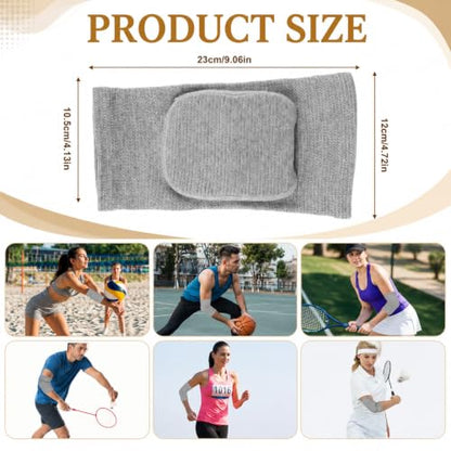 1Pair Arm Brace Pads, Elbow Protector with Thicken Sponge Pad Breathable - color: Gray