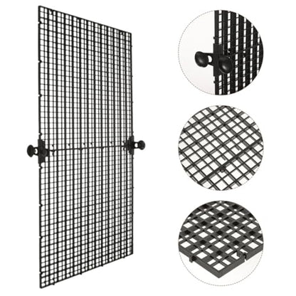 SUPVOX 4sets Aquarium Separator Divider Plastic Grid Isolation Panels for Fish Tanks Pet Cages Fish Escape Prevention Clamps Included