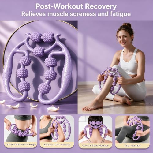 Pedal Resistance Band with Handle, Multifunctional Home Gym Set - color: Purple