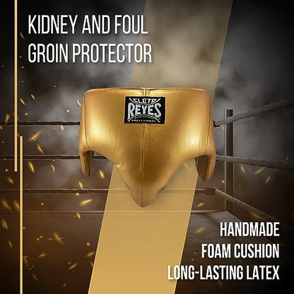 CLETO REYES Kidney and Foul Groin Protector, Boxing Training Equipment, Protective Gear for Men - size: Large, style: Solid Gold