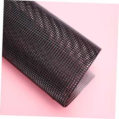 BESPORTBLE 5PCS Cuttable Plastic Mesh Grid for DIY Projects Durable Handmade Mesh Multi Purpose Square for Fish Tanks Crafting and Home Use Black - color: Black