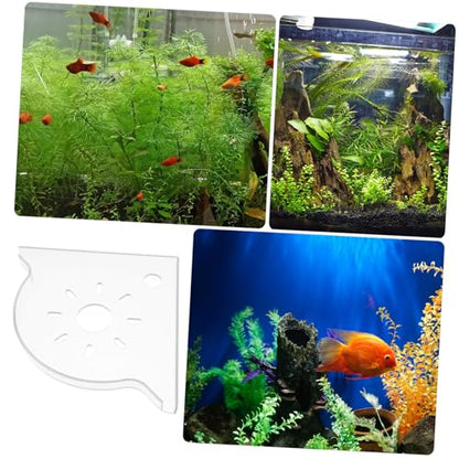 Aquarium Corner Storage Shelf Organizer for Fish Food and Supplies Desktop Divider for Efficient Aquarium Accessory Management