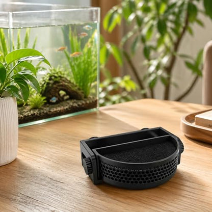 Aquarium Filter Baffle with Suction Cups, Aquarium Filter Flow Reducer, Water Calmer and Flow Reducer for Betta Fish & Shrimp