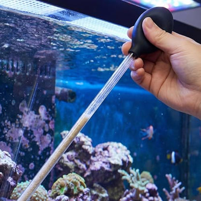 4pcs 23" 3-in-1 Aquarium Coral Feeder Long Pipette Syringe for Marine Reef Feeding Fish Tank Water Changer Aquatic Plant Cleaner Multi-Functional Dropper Tool