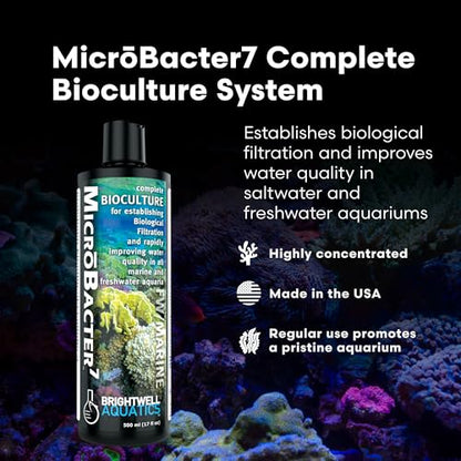 Brightwell Aquatics MicroBacter7 Biological Filter Bioculture Aid, 500 ml - size: 500ml