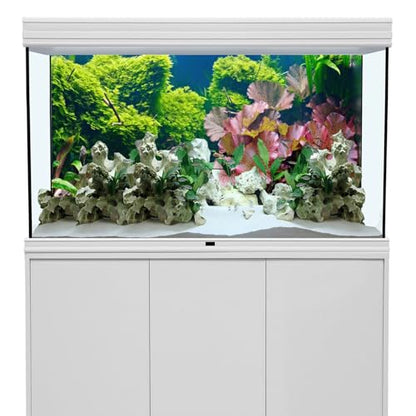 AWERT 48x20 inches Aquatic Plant Aquarium Background River Bed & Lake Fish Tank Background Vinyl - size: 48x20in/120x50cm