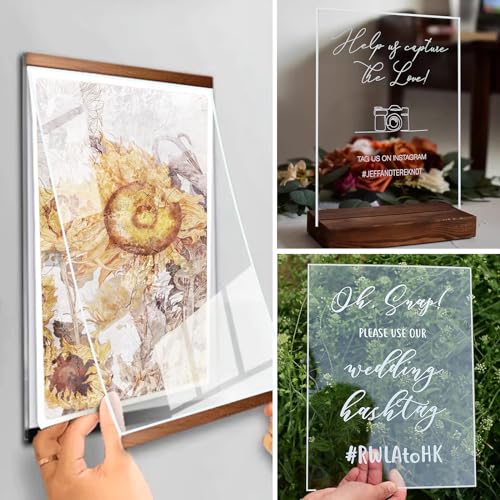 1 Pieces 24 x 36” Clear Acrylic Sheet Plexiglass - 1/4” (6mm) Thick, Use for Craft Projects, Signs, DIY Projects and More; Cut with Saw or Hand Tools, No Laser Cut - size: (1 Pieces) 24" x 36", style: 6mm Thick (1/4”)