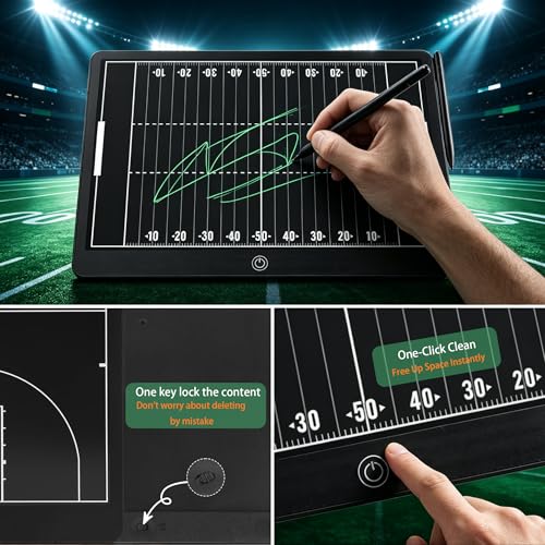 Electronic Football Coaching Boards, Portable Erasable Pro Strategy Board for Training Teaching Competition Command,Tactical Drawing Tablet Coach Gifts