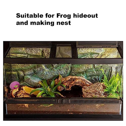2Pcs Egg Shaped Frog Habitats with Suction Cups - Cute Frog Terrarium & Dish Holder, Ideal for Tree Frogs, Toads & Tadpoles